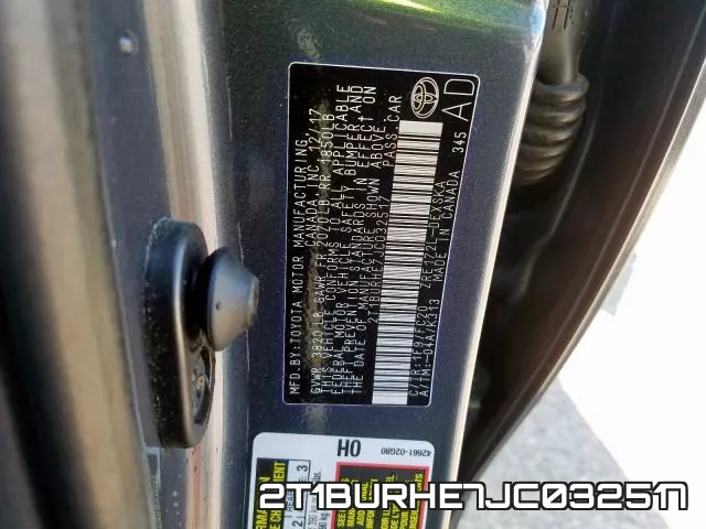 2T1BURHE7JC032517 фото 2