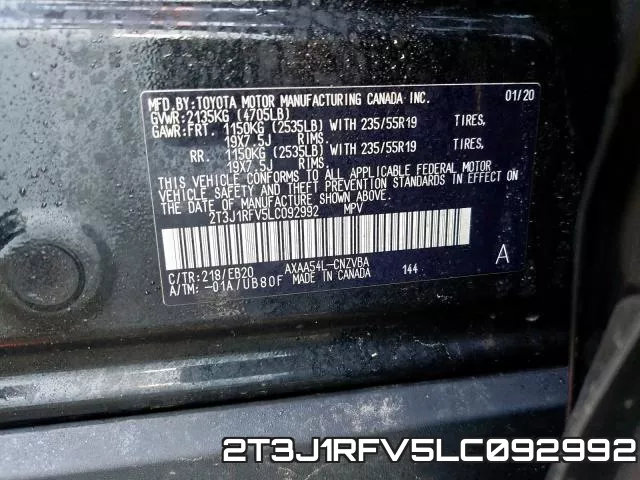 2T3J1RFV5LC092992 фото 2