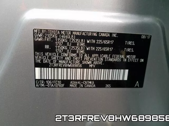 2T3RFREV8HW689856 фото 2
