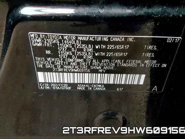 2T3RFREV9HW609156 фото 2