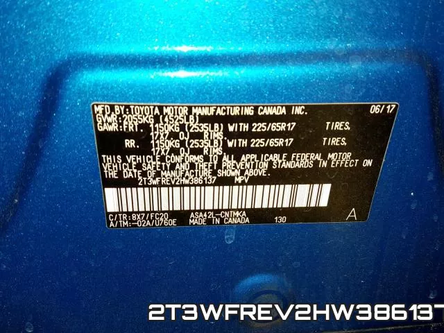 2T3WFREV2HW386137 фото 2