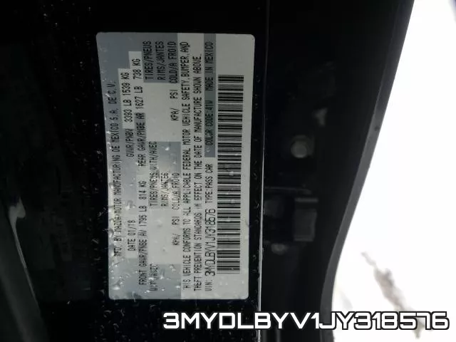 3MYDLBYV1JY318576 фото 2