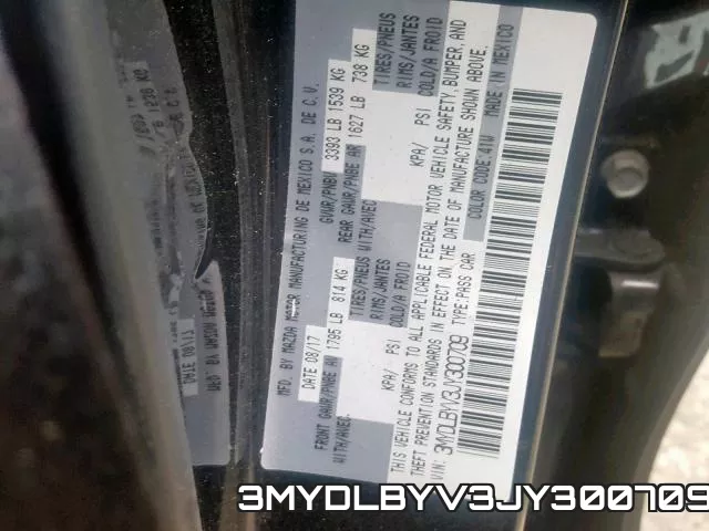 3MYDLBYV3JY300709 фото 2