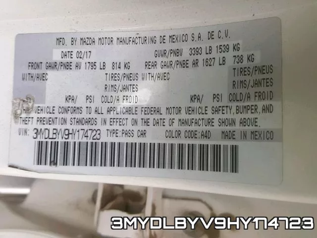 3MYDLBYV9HY174723 фото 2