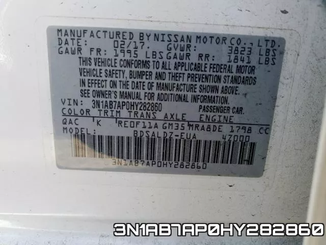 3N1AB7AP0HY282860 фото 2