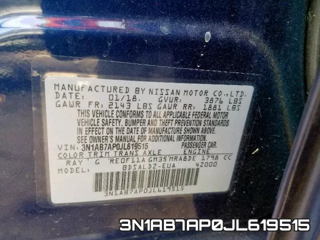 3N1AB7AP0JL619515 фото 2