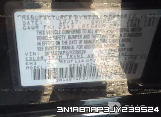 3N1AB7AP3JY239524 фото 10
