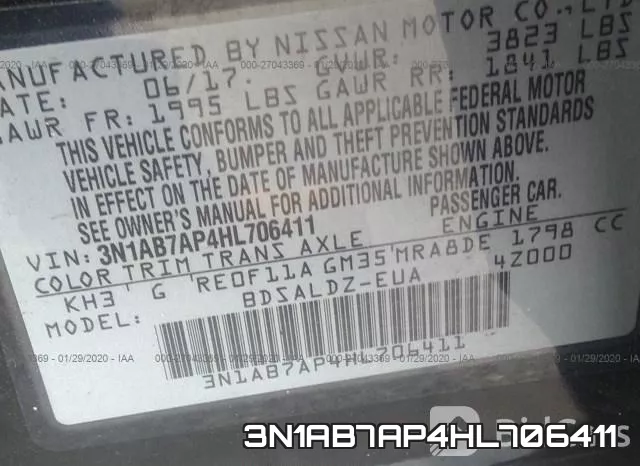 3N1AB7AP4HL706411 фото 9