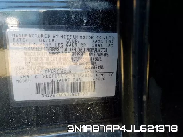 3N1AB7AP4JL621378 фото 2