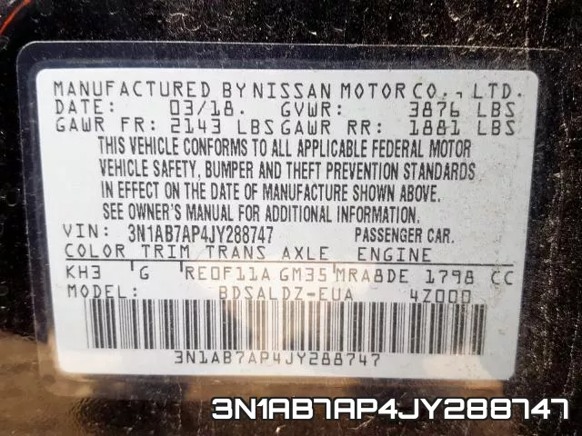3N1AB7AP4JY288747 фото 2