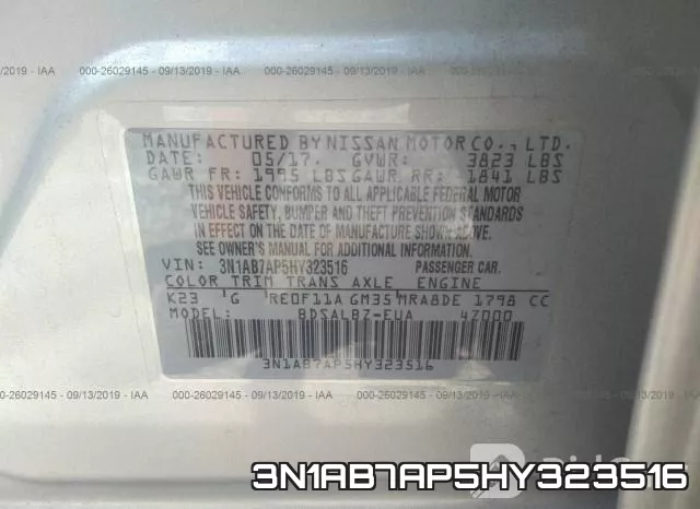 3N1AB7AP5HY323516 фото 10