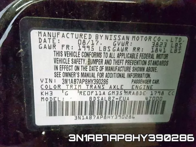 3N1AB7AP8HY390286 фото 2