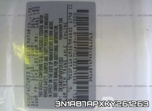 3N1AB7APXKY261263 фото 10