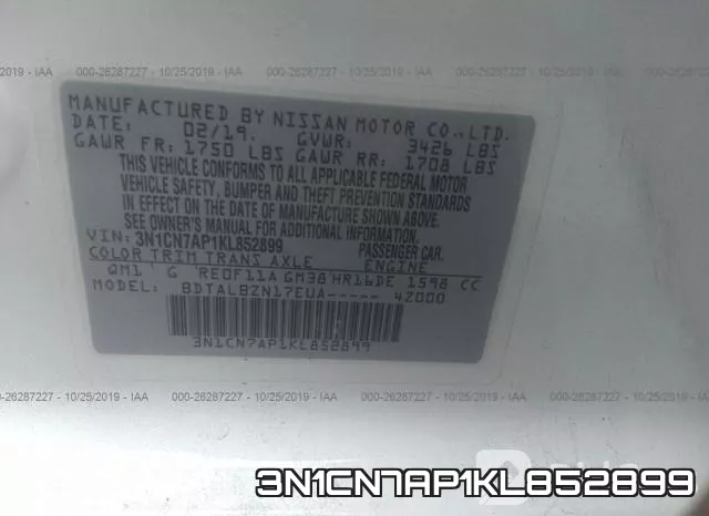 3N1CN7AP1KL852899 фото 10