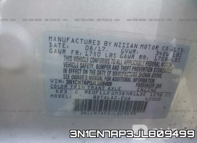 3N1CN7AP3JL809499 фото 10