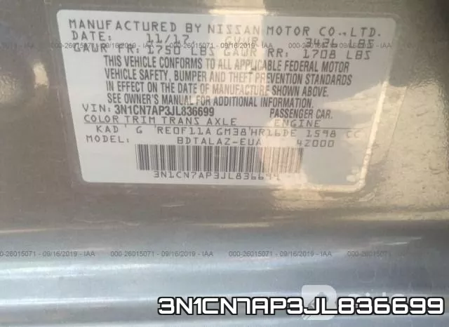 3N1CN7AP3JL836699 фото 10