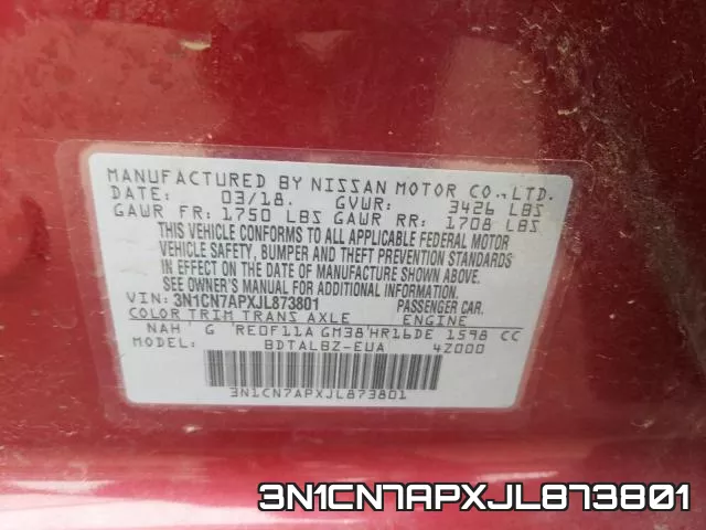 3N1CN7APXJL873801 фото 2