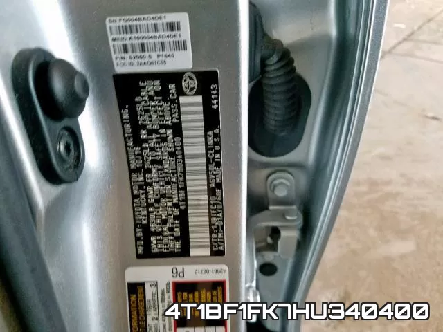 4T1BF1FK7HU340400 фото 2
