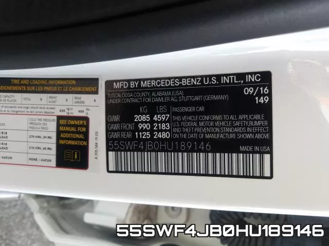 55SWF4JB0HU189146 фото 2