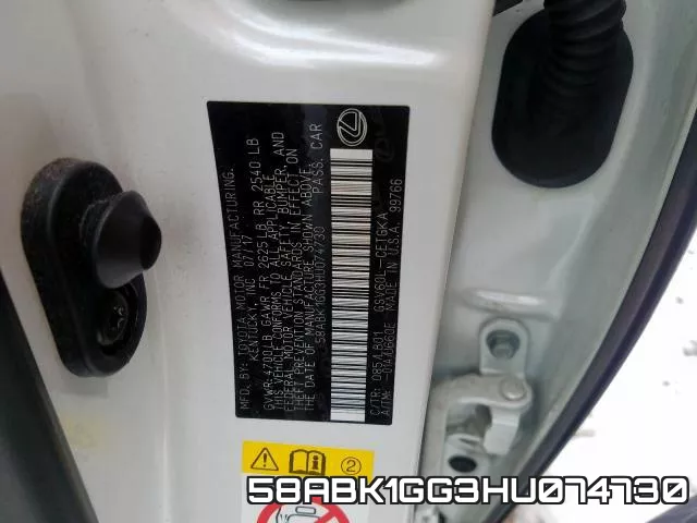 58ABK1GG3HU074730 фото 2