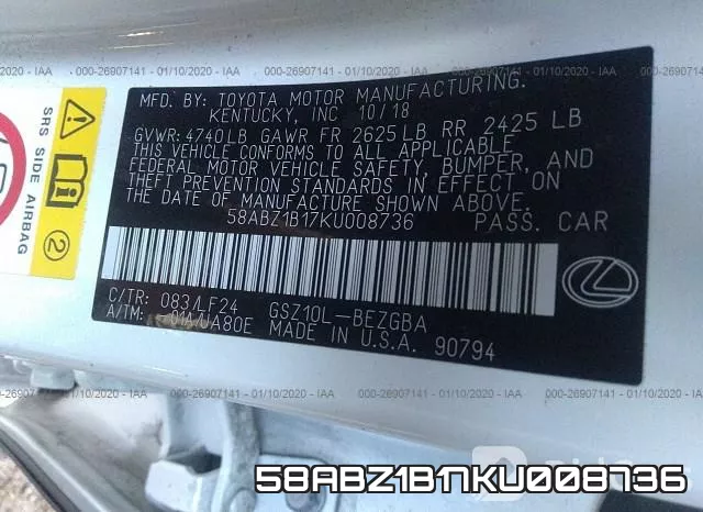 58ABZ1B17KU008736 фото 10