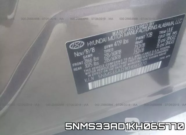 5NMS33AD1KH065770 фото 10