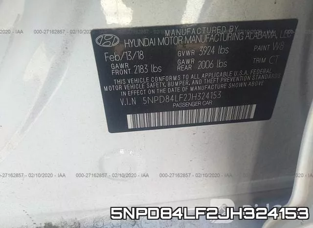5NPD84LF2JH324153 фото 10