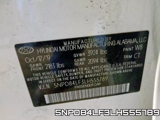 5NPD84LF3LH555789 фото 2