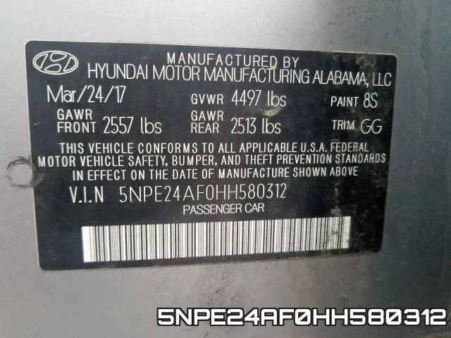 5NPE24AF0HH580312 фото 2