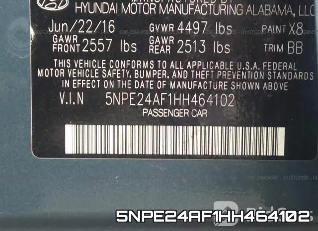 5NPE24AF1HH464102 фото 10