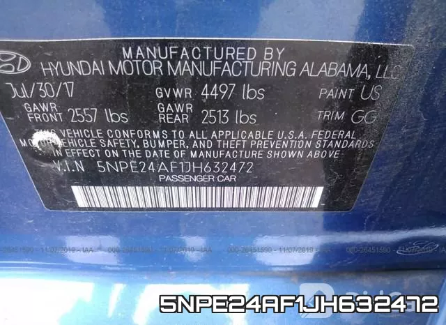 5NPE24AF1JH632472 фото 10