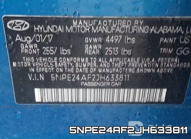5NPE24AF2JH633811 фото 10
