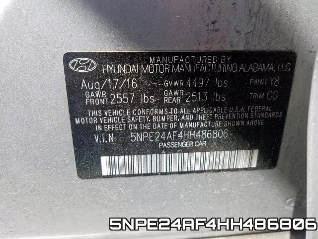 5NPE24AF4HH486806 фото 2