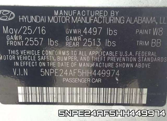 5NPE24AF5HH449974 фото 10
