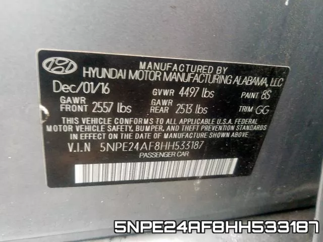 5NPE24AF8HH533187 фото 2