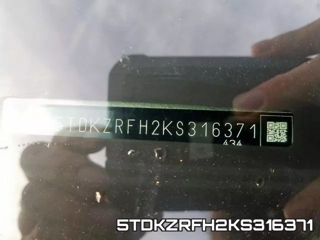 5TDKZRFH2KS316371 фото 2