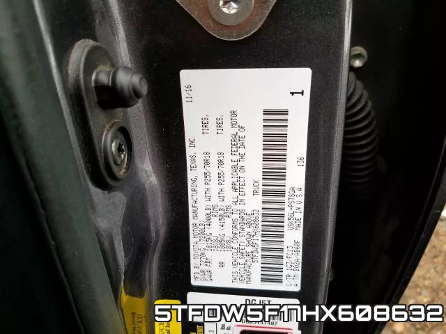 5TFDW5F17HX608632 фото 2