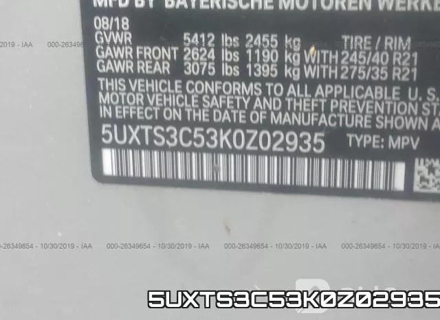 5UXTS3C53K0Z02935 фото 9