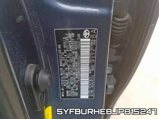 5YFBURHE8JP815247 фото 2