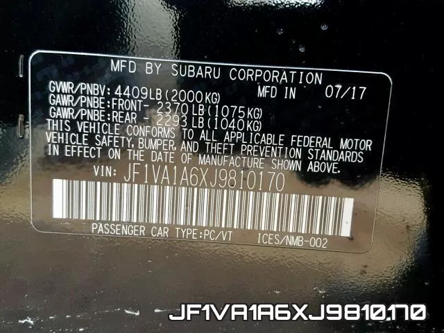 JF1VA1A6XJ9810170 фото 2