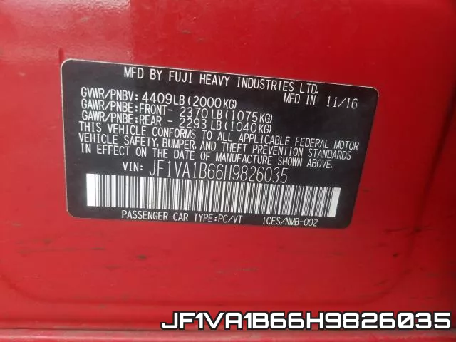 JF1VA1B66H9826035 фото 2