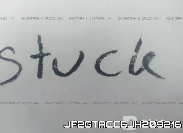 JF2GTACC6JH209216 фото 2