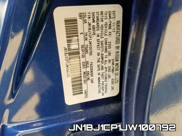 JN1BJ1CP1JW100792 фото 2
