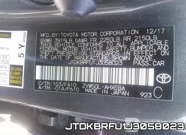 JTDKBRFU1J3058023 фото 10