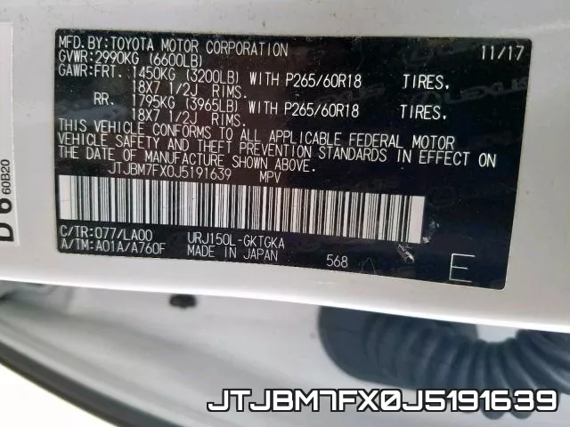JTJBM7FX0J5191639 фото 2