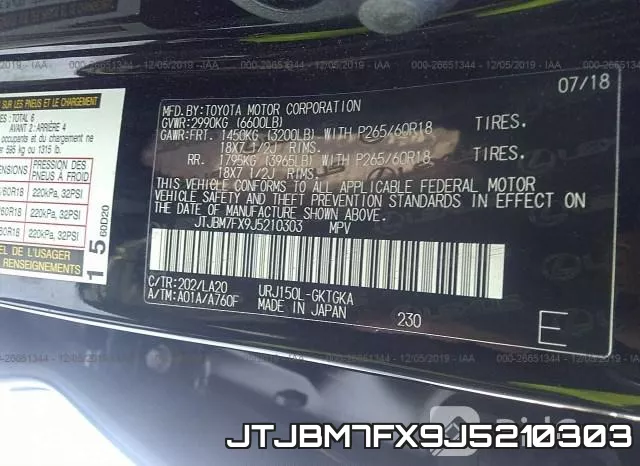 JTJBM7FX9J5210303 фото 10
