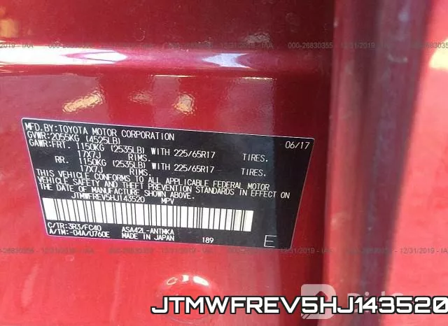 JTMWFREV5HJ143520 фото 10