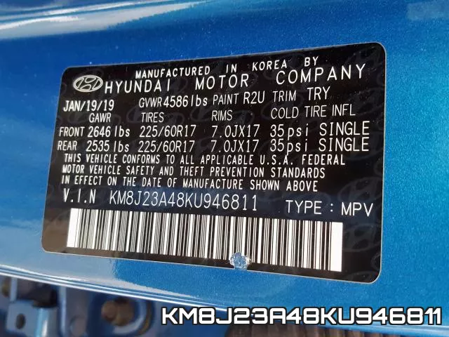 KM8J23A48KU946811 фото 2