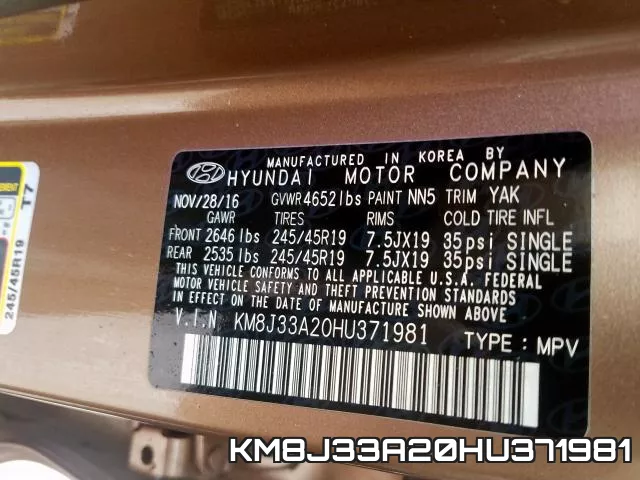 KM8J33A20HU371981 фото 2