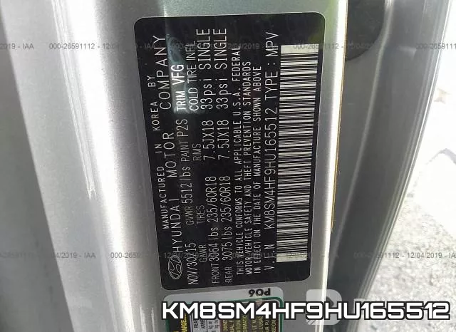 KM8SM4HF9HU165512 фото 10